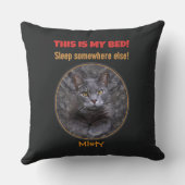 Funny Cat(s) Throw Pillow クッション (裏面)