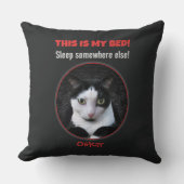 Funny Cat(s) Throw Pillow クッション (正面)