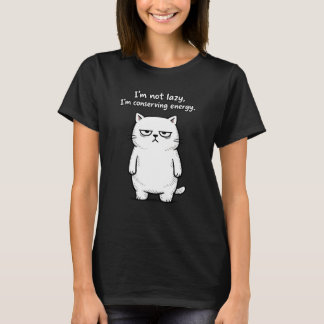 Funny Cat Sarcastic Humor Design - Girls designs Tシャツ