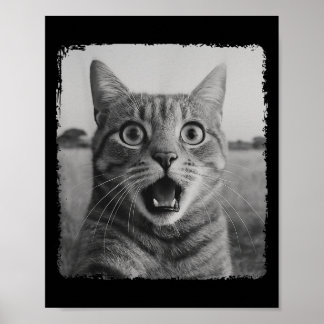 Funny Cat Selfie Meme Graphic For Men Women Kids  ポスター