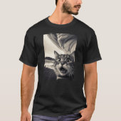 Funny Cat Selfie Tsunami Wave Cats Meme Selfies Tシャツ (正面)