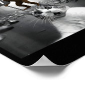 Funny Cat Selfie With Bigfoot 67 Six Seven Meme Me ポスター (角)