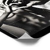 Funny Cat Selfie With Romantic Bigfoot In Love Wit ポスター (角)