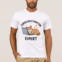 Funny Cat Shirt – Purrcrastination Expert Tee Tシャツ