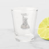 Funny Cat Shot Glass – I See You Human ショットグラス (裏面)