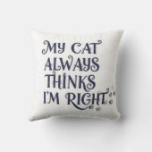 Funny Cat Text クッション (裏面)