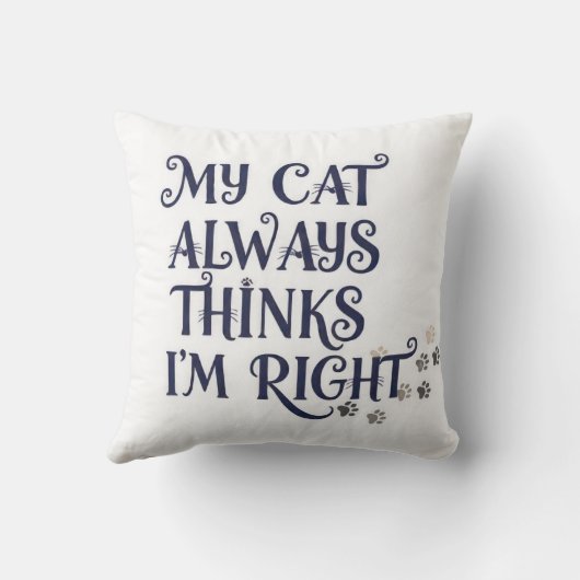 Funny Cat Text クッション (裏面)