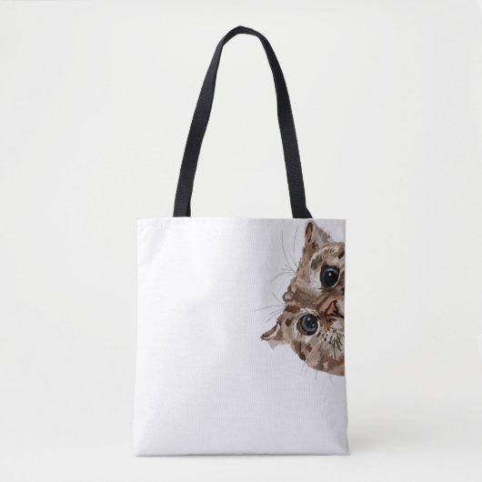 Funny Cat Tote Bag トートバッグ (正面)
