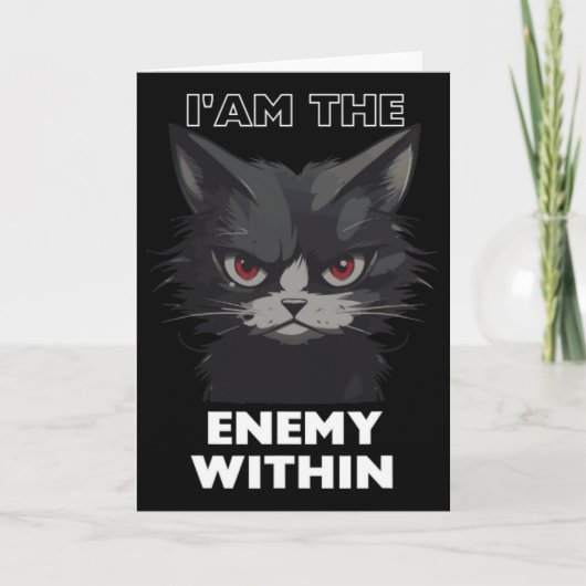 Funny Cat Trump By Funny Vote For Trump Cats 2024  カード (正面)