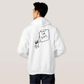 funny Cat “UR GAY” Hoodie Bold Minimalist Design  パーカ (裏面フル)