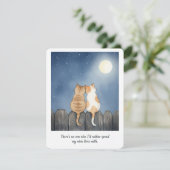 Funny Cat Valentine Card for Husband or Wife Love シーズンカード (スタンド正面)