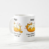 Funny Cat Valentine Mug コーヒーマグカップ (正面左)