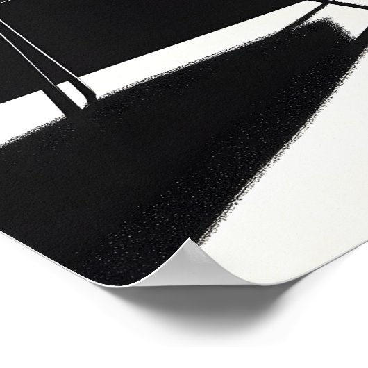 Funny cat with telescope ポスター (角)