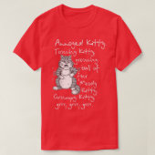 Funny Cat  Yarn  String Theory  Tシャツ (デザイン正面)