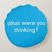 Funny Cat You're freak'n me out ラウンドクッション (裏面)