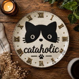 Funny Cataholic Cat ペーパープレート