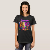 Funny Catastrophe Colorful Psychedelic Art Slogan  Tシャツ (正面フル)