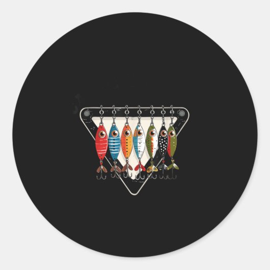 Funny Catch Ya Later Fishing Lure Angler Fisherman ラウンドシール (正面)