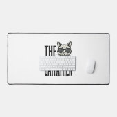 Funny Catfather Vintage Cat Quote Graphic Shirt_1 デスクマット (キーボード&マウス)