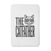 Funny Catfather Vintage Cat Quote Graphic Shirt_1 バスマット (正面縦)