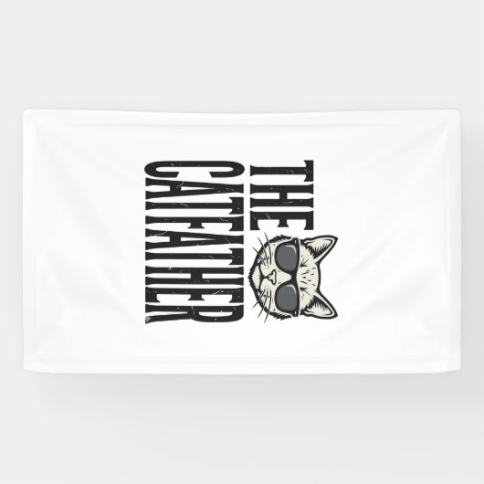 Funny Catfather Vintage Cat Quote Graphic Shirt_1 横断幕 (横)