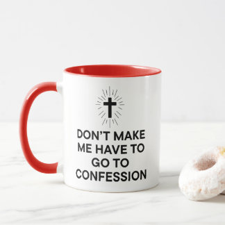 Funny Catholic Confession マグカップ