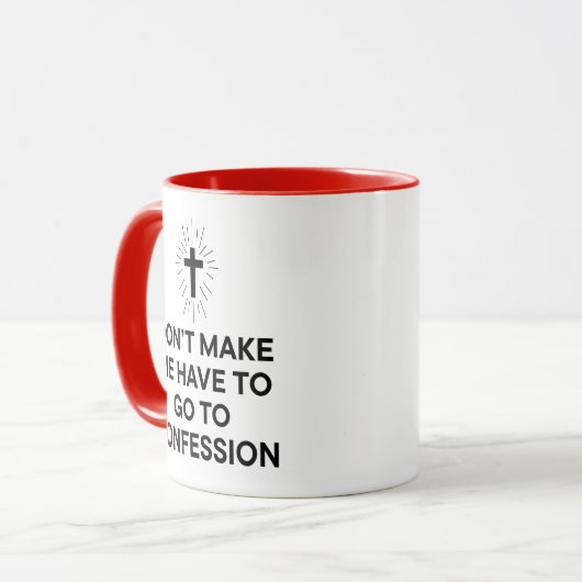 Funny Catholic Confession マグカップ (正面左)