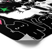 Funny Cats Don't Touch Me Cat Lovers Men Women ポスター (角)