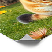 Funny Cats in Preppy Spring Attire and Hats ポスター (角)