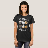 Funny 'Celebrate Diversity' Cute Shirt for Guinea  Tシャツ (正面フル)