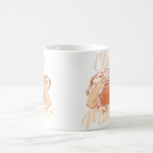 Funny Ceramic Clay Master Pottery コーヒーマグカップ (中央)