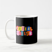 Funny Cereal Killer Cereal Design For Breakfast Lo コーヒーマグカップ (左)