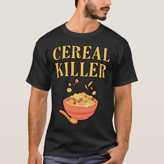 Funny Cereal killer Halloween Costume Tシャツ (正面)