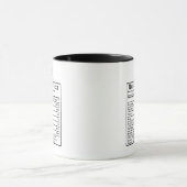 Funny CFO Nutrition Facts Gift For Chief Financial マグカップ (中央)