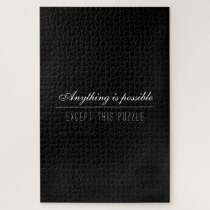 Funny Challenging Black Solid Color for Adults ジグソーパズル