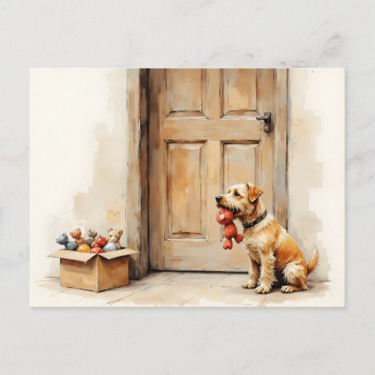 Funny Change of Address from Tan Brown Dog ポストカード (正面)