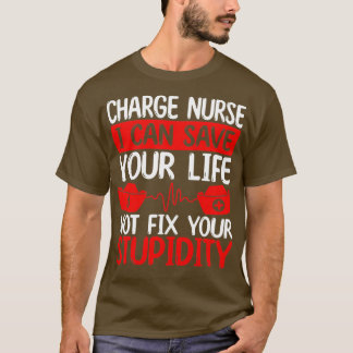 Funny Chaos Coordinator Charge Nurse for Work Tシャツ