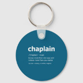 Funny Chaplain Definition New Job Gift For Chaplai キーホルダー (正面)