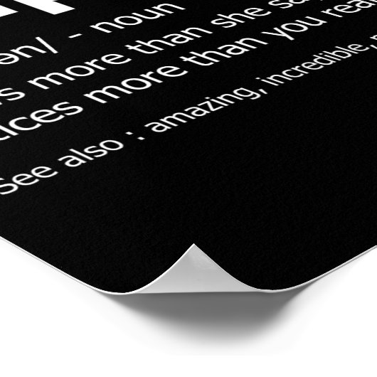 Funny Chaplain Definition New Job Gift For Chaplai ポスター (角)