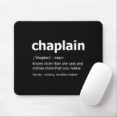 Funny Chaplain Definition New Job Gift For Chaplai マウスパッド (マウス)