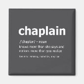 Funny Chaplain Definition New Job Gift For Chaplai マグネット (正面)