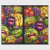 Funny character wrapping paper ラッピングペーパー (フラット)