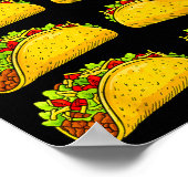 Funny Check Out My 6 Pack Taco Gym Fitness Mexican ポスター (角)