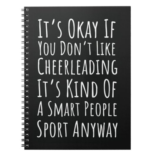 Funny Cheer Gift For Team Cheerleading Cheerleader ノートブック (正面)