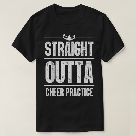Funny Cheerleader Art Women Girls Cheer Flyer Chee Tシャツ (デザイン正面)