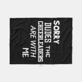 Funny Cheerleader Brother Sorry Dudes Gift Son Kid フリースブランケット (正面(横))