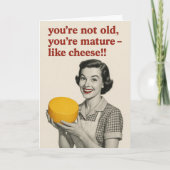 Funny cheese Birthday card  カード (正面)