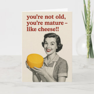 Funny cheese Birthday card  カード
