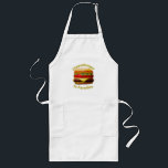 Funny Cheeseburger in Paradise ロングエプロン<br><div class="desc">Funny Cheeseburger In Paradise Design. For those avid cheeseburger lovers.  This funny design also makes a great gift for husbands,  dads,  boyfriend etc.</div>