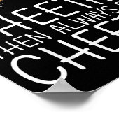 Funny Cheetah Art For Men Women Kids Animal Safari ポスター (角)